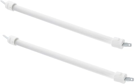 Homoyoyo Tube Chauffant Électrique en Quartz, Chauffage Quartz, 2 Pièces, Chauffe Rapide, Haute Résistance la Chaleur, pour Chauffage de Terrasse Électrique