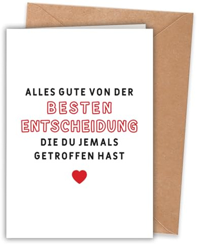 WenmthG Geburtstagskarte Mann Frau(Klappkarte, inkl. Umschlag), Grußkarte mit einzigartigem Design, Lustige Geschenke für Partner Ehemann Ehefrau Freund Freundin