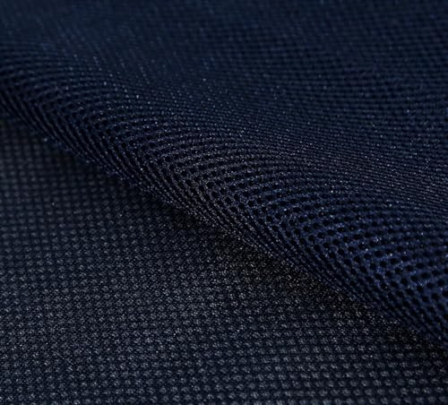 Dammduk för högtalare, 160x100 cm andningsbart högtalartyg i enfärgad handgjord klädsel(9 navy)