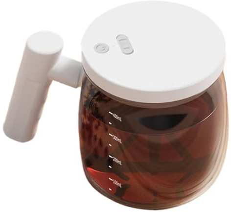Taza de café de viaje – Taza de té de vidrio transparente con tapa, recipiente portátil recargable | Latte frío caliente, capuchino, agua, bebidas, vasos para camping, picnic, hogar, oficina