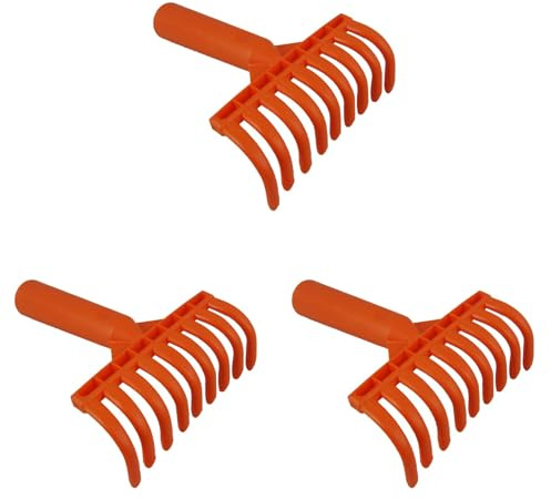 Uikdjgu 3X Teste per Rastrello per Olive Rastrello A 9 Denti Multiuso In Plastica Rastrello per La Raccolta Delle Olive Rastrello per Giardinaggio Diametro Interno 2,5 cm