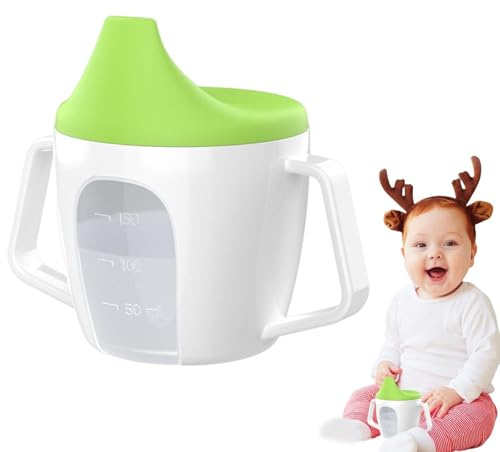 Vaso con boquilla para bebé con asas – Simpática enseñanza de polipropileno 52 g | Ergonómico para niños | para niños ligero y fácil de sostener
