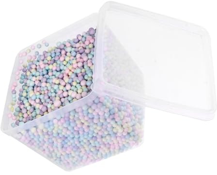 ARTSEWPLY 1 Schachtel Macaron Schaumstoffperlen 7–9mm Füllperlen für Sitzsäcke Kissen Selbstgemacht Deko Leichte Bastel Mikroperlen für Party und Wohnraum