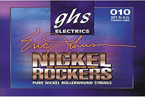 GHS NICKEL ROCKERS > ERIC JOHNSON SIGNATURE Rollerwound String Set för elektrisk gitarr - R+EJL - ljus - 010/050