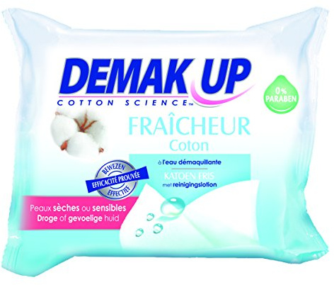 Demak'Up - Sensation Reinigungstücher für trockene oder empfindliche Haut – 25 Tücher – 2 Packungen