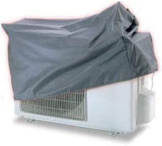 3S SuperSamaStore Telo Cappottina Copri Unità Esterna di Impianto Condizionamento Dual Split, Custodia per Copertura Unità Ventola di Climatizzatore, Grigio, 94,5 x 61 x 31 Cm