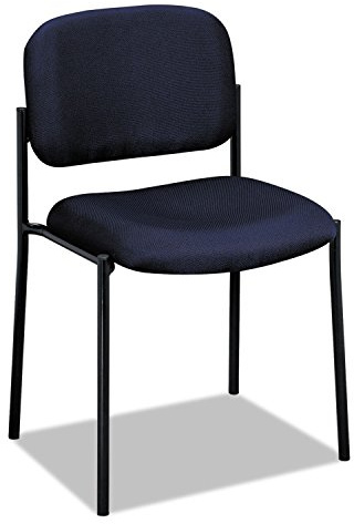 HON Scatter Office Chairs for Guests, Lobby, Waiting Rooms, Armless Stackable Chairs, Comfy Desk Seating, Navy
