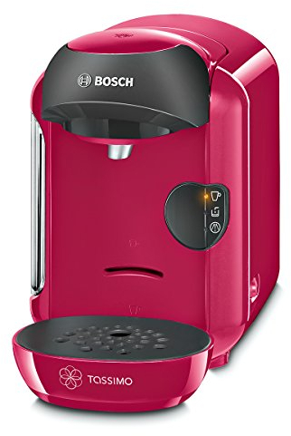 Bosch TAS1251 coffee maker - coffee makers (freestanding, Fully-auto, Caffe crema, Cappuccino, Chocolate milk, Coffee, Hot milk, Latte macchiato, Tea, Coffee, Drip coffee maker, Pink)