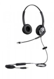 ALLNET 8805-8.2MS Stereofonico Padiglione auricolare nero - Cuffie con microfono (binaurale, Padiglione auricolare, Nero, Cablato, Sovraurale)