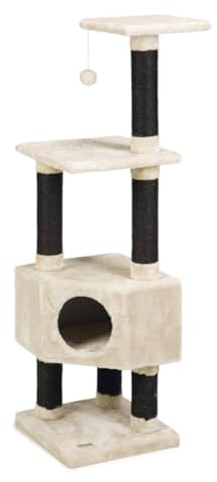 Beeztees Figado, Katzen Kratzbaum, creme, 40x40x135 cm