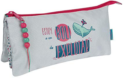 Finocam Talkual Gris-boli Federmäppchen 23 Centimeters Grau (Gris-Boli)