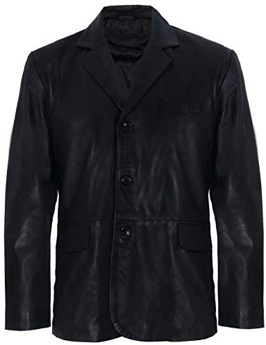 Infinity Leather Herren Echtleder Blazer Weiche Echte Italienische Tailore Jahrgang Jacke Mantel