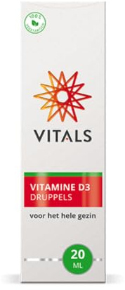 Vitals - Vitamin D3 Tropfen 200 IE Cholecalciferol für die Ganze Familie. Die Wirksamste Form von Vitamin D und Unterstützt das Immunsystem. Flüssige öl.