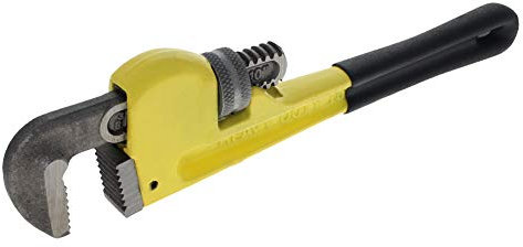 Utoolmart Lot de 2 clés à pipe droites de 25,4 cm avec mâchoire réglable