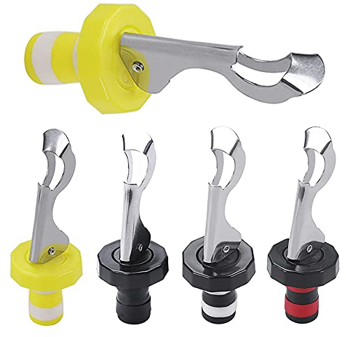 5 Pcs Lever-Arm Bottle Stoppers Wine Bottle Lid Vacuum Plug Expanding Beverage Bottle Stopper Reusable Bottle Stoppers Wine Bottle Stopper Suitable for Red and White Wines