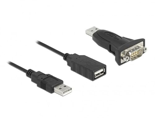 Delock Adaptador USB 2.0 Tipo A a 1 Conector Serie RS-232 D-Sub de 9 Pines