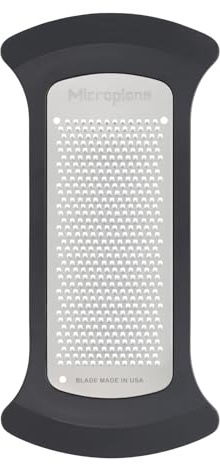 Microplane Schüsselreibe mit feiner Klinge | Scharfe Rührschüssel-Griffreibe aus Edelstahl | Ideal für Käse, Zwiebeln, Karotten, Ingwer und Zitrusfrüchte | Präzise und einfach zu bedienen