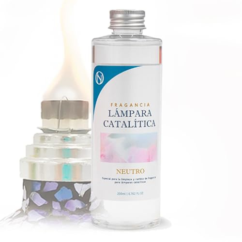 M MAMA MANUELA Fragancia Neutra para lámpara catalítica (200 ml) - Líquido Limpiador Neutro: para Limpieza de mechas y Cambio de Aromas
