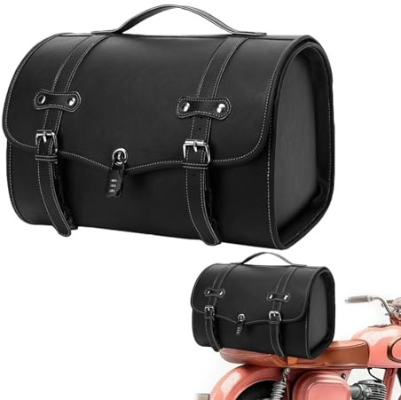 Sacoche arrière de moto - Étanche - 33 l - Pour le sport, la moto - Sac de transport - Sac de rangement pour siège arrière - Sac de voyage pour vélo, voyage, aventure