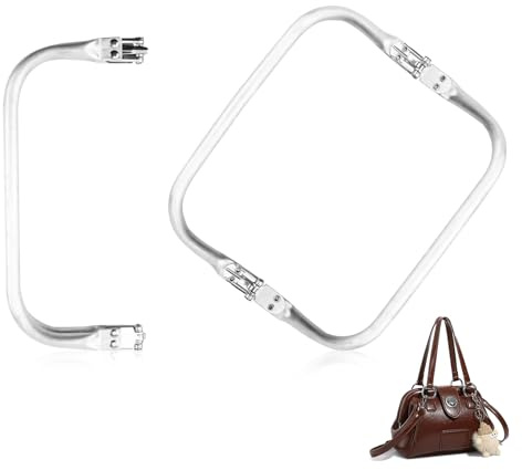 2 Piezas Cierre de Beso Interior para Clutch 20cm Luminio Cierres Tipo U para Bolsos Marco Tubular Interno Boquillas para Bolsa Metalicas Marcos Accesorios Diy Fabricación Artesanía Hacer Monederos