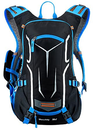 Hapivida Zaino leggero, zaino da Rucking di grande capacità da 20L / 25L / 30L Zaino pratico unisex per sport all'aria aperta, scuola, escursionismo, campeggio, escursionismo (Blu/L)