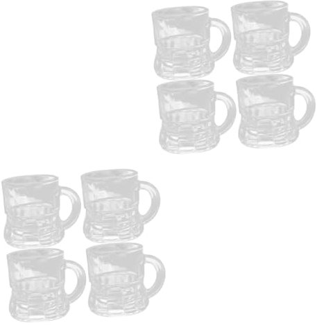 PRETYZOOM 2 Juegos Taza De Bebida Pequeña Tetera Botella De Agua Whisky Martini Cerveza Lata Vasos Cerveza Divertidos Vasos De Para Adultos Vasos De Cerveza Pequeños Vidrio 4 Uds * 2