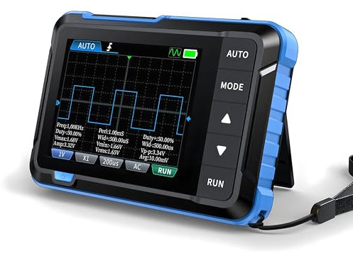 DSO153 Osciloscopio Digital Portátil Generador de Señales 2 en 1 Ancho de Banda de 1MHz Tasa de Muestreo 5MSa/s Herramientas de Reparación Electrónica (DSO-153+P6100)