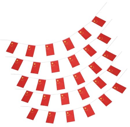 Toddmomy 1ensemble Mini Drapeaux Chinois Banderole De Décoration Pour Fêtes Et Événements