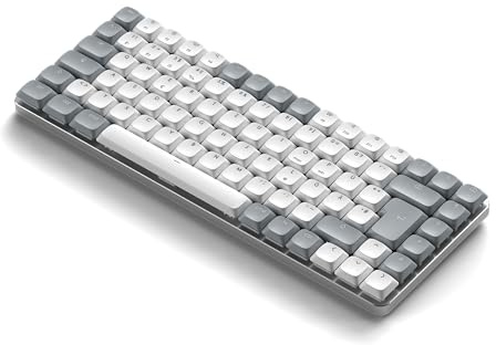 SATECHI SM1 Slim mechanische Bluetooth-Tastatur | mit Hintergrundbeleuchtung | abnehmbare Tasten | schlankes, ergonomisches Design | Deutsches Layout (QWERTZ)