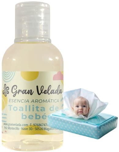 Esencia Aromática Toallitas de Bebé: Fragancia Suave y Envolvente | Ideal para Perfumes, Ambientadores y Cosméticos Caseros | Fórmula Concentrada 1 Litro