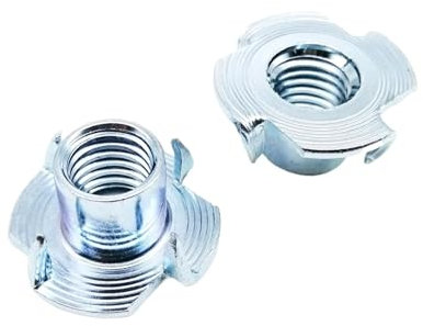 Dado a T a 4 punte, Dadi a T a quattro griffe M4-M12 in acciaio spesso, confezione da 10(M5x8)