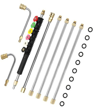 Uprgades Kit d'extension de gouttière pour nettoyeur haute pression pour entretien de voiture