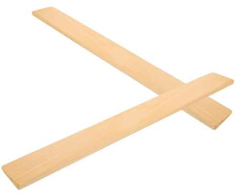 NOLITOY 2 Stück Holz Türschwellenrampe für Rollstühle und Saugroboter mit Glattem Übergang und Praktischer Haltbarkeit für Innenschwellen und Türrahmen