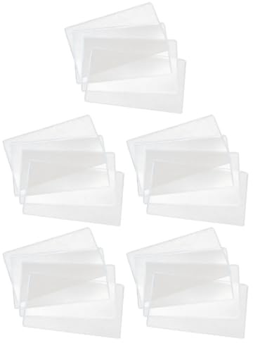 TOPBATHY 20pcs Large Hard Plastic Paper Money Holders for Currency and Stamp Collection, Protective Banknote Storage Sleeves, Commemorative Currency Protective Bags for Collectors