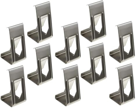 Abaodam 50 Ganci per Cornice Fotografica in Metallo Argento Clip a Molla, Ganci per Appendere Quadri e Tele, Kit 50 Pezzi per Appendi Cornici da Parete, Accessori per Cornici Fotografiche
