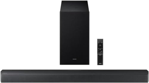 Samsung Soundbar, S-Series (HW-B650F), 3.1 Ch DTS Virtual: X - Black, Q-Symphony, Voice Enhance Mode, Wireless Surround Sound Compatible. Adaptive Sound, Movie & Gaming