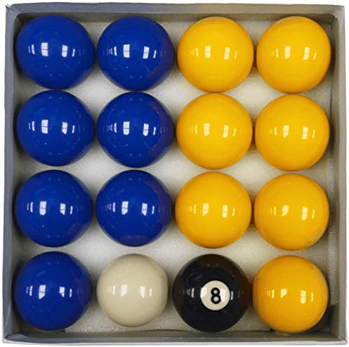 Homegames Billiardtisch Bälle blau und gelb, 5,1 cm UK Wettbewerb Set