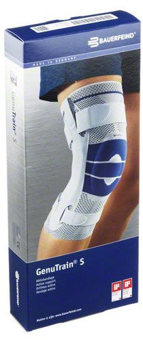 GENUTRAIN S - Fascia per ginocchio, sinistra, misura 3, titanio