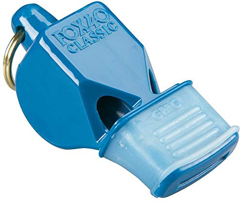 Fox 40 Classic CMG 3-Chamber Pealess Whistle, Blue