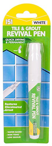 Revival de lechada y azulejos, color blanco – secado rápido y permanente (4 unidades)