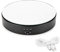 Leadleds Motorized Photography Turntable, 7.7 Black Top Mirror USB and Battery Operated Rotating Display Stand for Product Display, Video Shooting