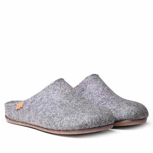 TONI PONS Chaussons de maison pour hommes en feutre recyclé - NEO-FR Gris, 43 EU.