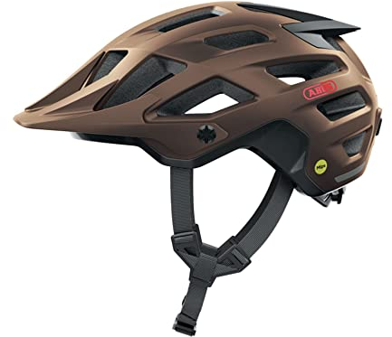 ABUS MTB-Helm Moventor 2.0 MIPS - Fahrradhelm mit Aufprallschutz für den Geländeeinsatz auf dem Mountainbike - All-Mountain-Helm für Damen und Herren - Kupfer Matt, M