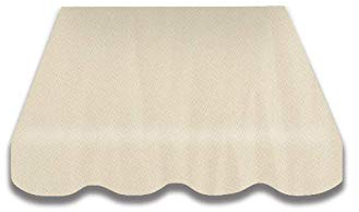 VANA Markisenbespannung mit Volant für 5 m Markisen mit dem Markisentuch der Farbe SPD052 Maß 4,82 x 3,5 Meter.