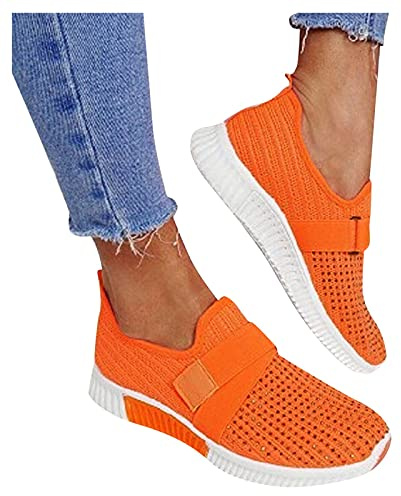 Fulidngzg Damen Laufschuhe 42 Leicht Bequeme Gym Running Schuhe Wasserdicht Walkingschuhe Joggingschuhe Weich Outdoor Turnschuhe Rutschfeste Atmungsaktiv Sneaker Tennis Freizeitschuhe Sportschuhe