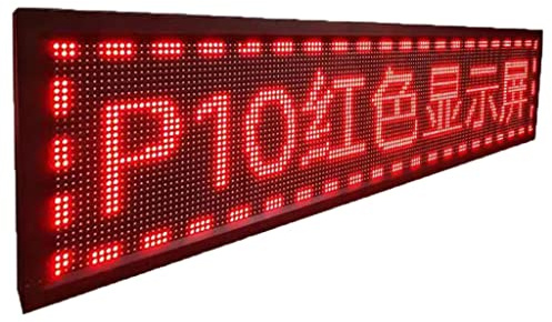 insegna luminosa led scorrevole Display a LED a scorrimento programmabile for messaggi pubblicitari Display for esterni ad alta luminosità Rosso per Car Bar Party Festival ( Color : Red , Size : 100*1