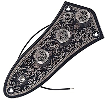Toyvian Kontrollplatte Für Gitarrenbrücke Aus Kontrollplatte Für Jb-gitarre Gitarren-kontrollplatte Mit Gras-design Passend Gitarren Bassgitarren Langlebig Und Robust
