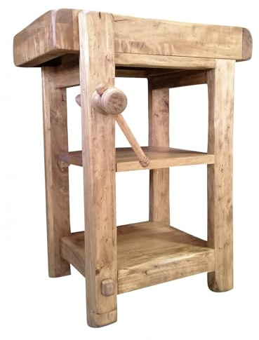 Biscottini Tavolo alto da lavoro L64,5XPR57,5XH82,5 Made in Italy - Banco da lavoro - tavolo cucina - Tavolo carrello porta attrezzi - Tavolo da lavoro