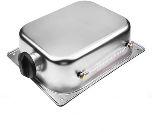 Inscrip Stainless Steel Fuel Tank, 8L Capacity Stainless Steel Petrol Fuel Tank, 8 Litre Petrol Fuel Tank, Diesel Heating Oil Tank for Webasto/Eberspacher Auxiliary Heater, Replacement Parts