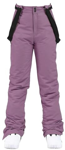 Skihose Für Damen Und Herren, Skihose – Skihose, Gefütterte Skihose Mit Taschen, Integrierter Schneefang – Ideal Zum Skifahren Im Winter